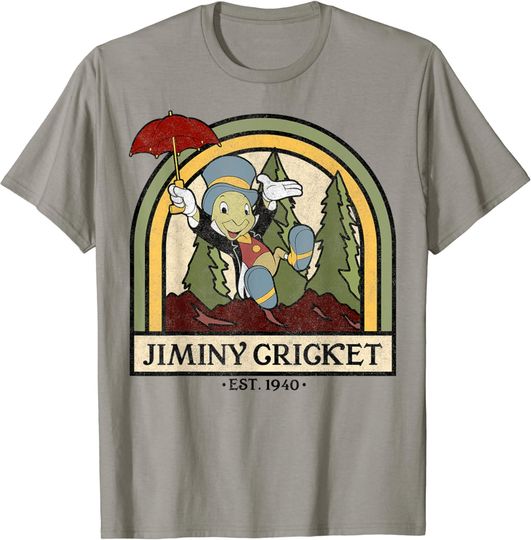Disney Pinocchio Jiminy Cricket Established 1940 T-Shirt