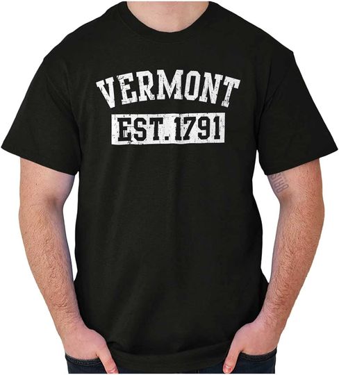 Vintage Vermont Distressed Athletic Graphic T Shirt Men or Women