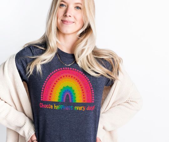 Floral Rainbow Tshirt, Rainbow Connection T-shirt, Rainbow merch
