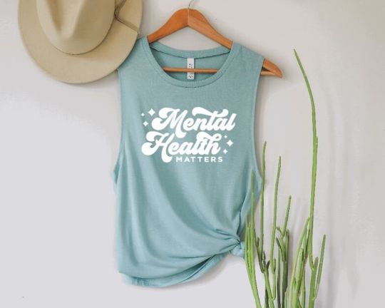 Mental health matters | Mental health | Muscle Tank | Kind Loose tank | Be kind | Workout Tshirt | Workout Top | Workout Tank