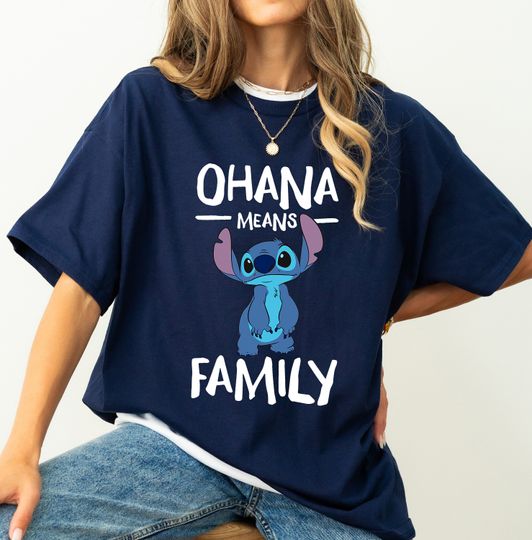 Disney Ohana Means Family Stitch T-Shirt, Lilo and Stitch Shirt
