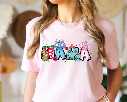 Lilo & Stitch Mama Shirt, Disney Stitch Mom Tee