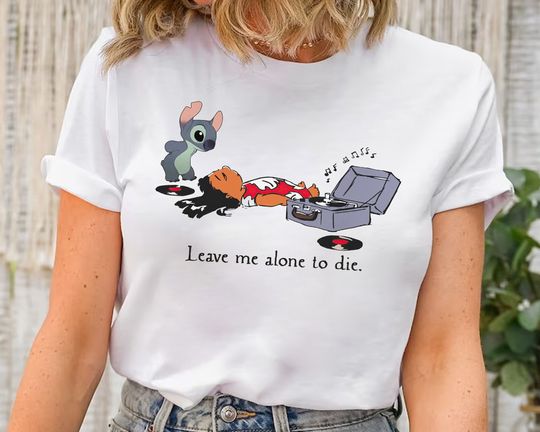 Funny Lilo and Stitch T-Shirt - Disney Graphic Tee - Disneyland Shirt