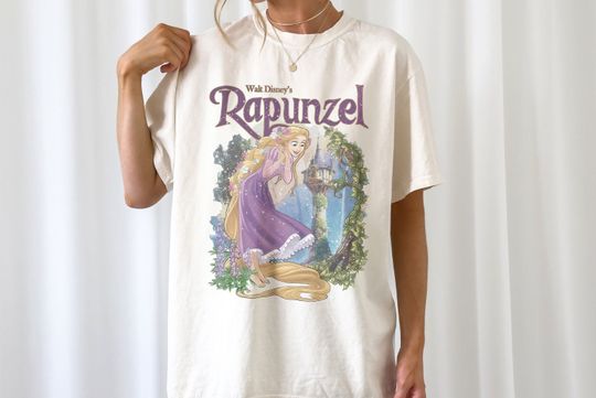 Vintage Rapunzel Tangled Shirt, Floral Rapunzel Shirt, WDW Disney Princess Shirt