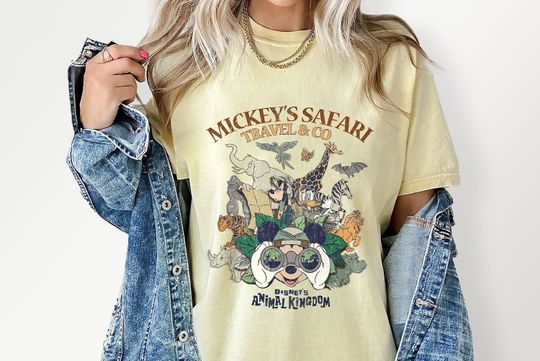 Disney Safari Shirt, Mickey and Friends Safari Shirt