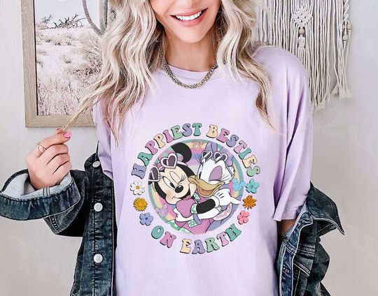 Disney Minnie Daisy Summer Shirt, Girls Just Wanna Have Sun, Disney Besties Shirt