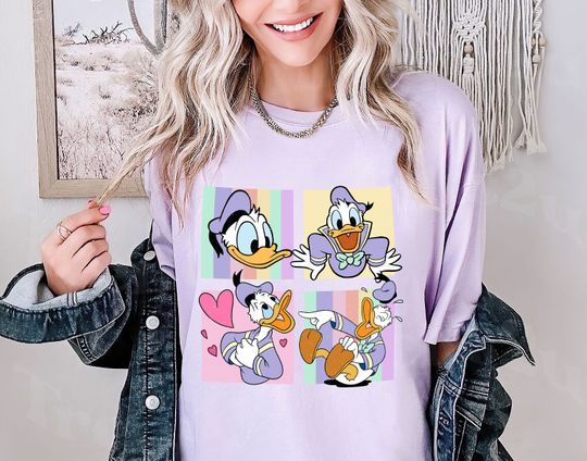 Aesthetic Donald Duck Shirt, Disneyland Trip Shirt, Donald Duck Emotion Graphic Tee