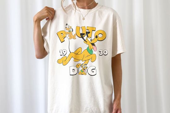 Vintage 1930 Pluto Shirt, Disney Shirt, Disneyland Shirt, Disney World Shirt