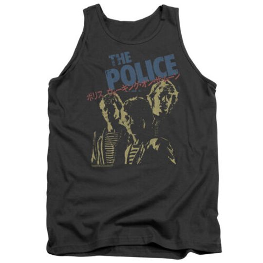 THE POLICE JAPANESE Licensed Adult Men's Graphic Tank Top