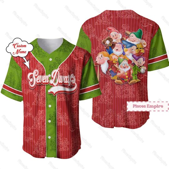 Seven Dwarfs Jersey, Seven Dwarfs Baseball Shirt, 7 Dwarfs Jersey Shirt