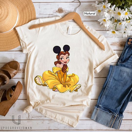 Cute Disney Beauty And The Beast Shirt, Disney Belle Princess Shirt, Disney Girl Trip 2024, Disney Shirt
