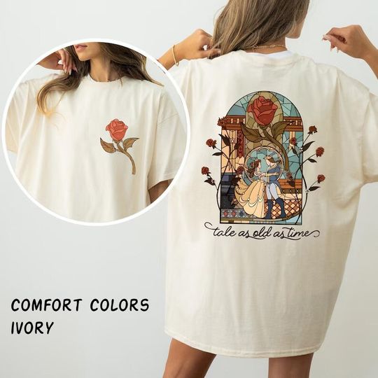 Vintage 90s Beauty And The Beast Shirt, Disney Princess Shirt, Tale as Old as Time Shirt, Princess Belle Shirt, Disney Trip Shirt