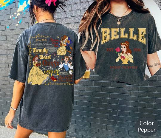 Vintage Belle Princess Shirt, Beauty And The Beast Shirt, Disney Belle Shirt, Disney Princess Shirt, Disney Girl Trip Shirt