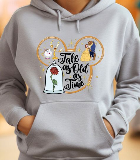 Tale as Old as Time Hoodie, Beauty and The Beast Shirt, Nerd Tee, Disney Family Vacation, Disneyland Trip