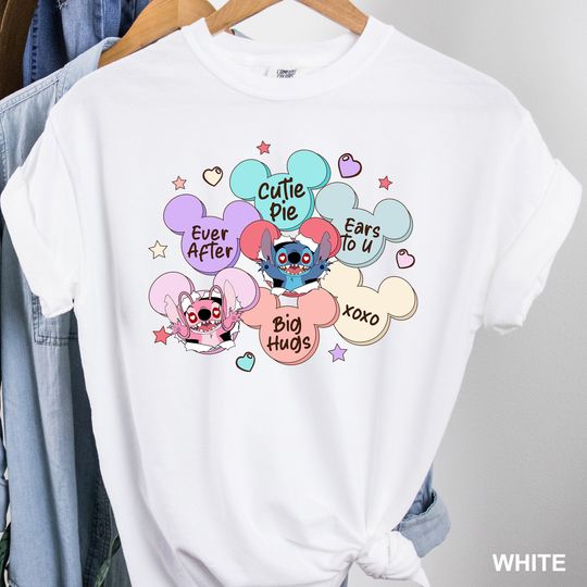 Disney Lilo Stitch and Angel Shirt, Comfort Colors Disney Shirt