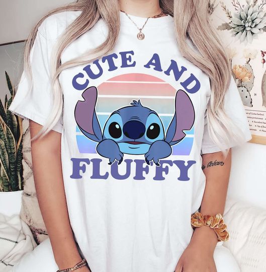 Cute And Fluffy Stitch Shirt, Disney Stitch Shirt, Cute Stitch Disney Shirt