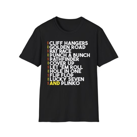 Price is Right Shirt Games Favorite Games List