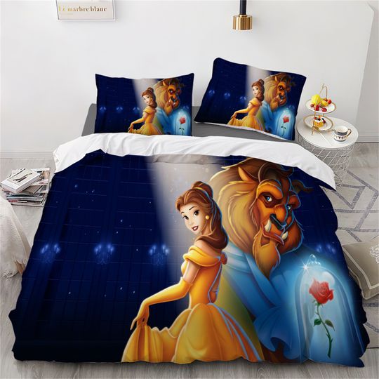 Beauty And The Beast Three Piece Bedding Set