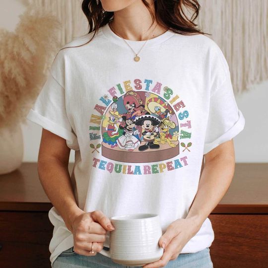 Mickey Cinco De Mayo Shirt | Mickey and Friends Shirt | Final Fiesta Siesta Tequila Repeat | Minnie Mouse Mexican Time For Some Fiesta