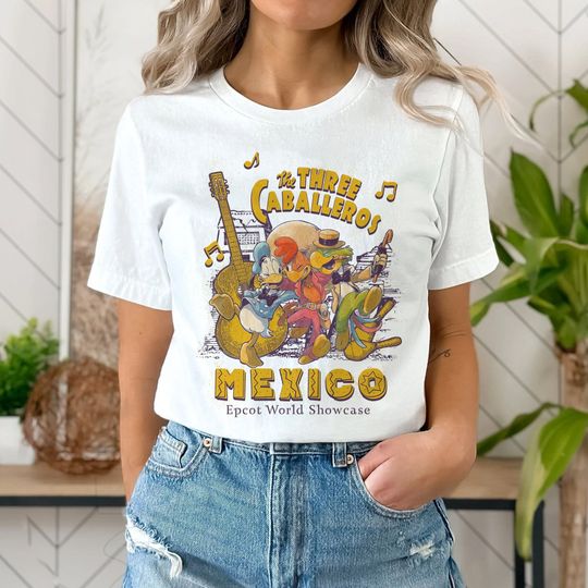 The Three Caballeros Cinco De Mayo Shirt | Jose Donald Duck Panchito Shirt Disneyland Caballeros Shirt | Mexico Epcot World Showcase