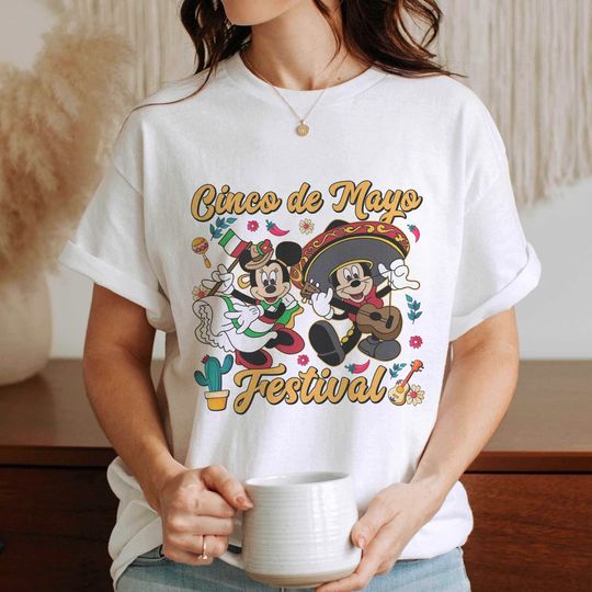 Mickey And Friends Cinco De Mayo Shirt | Cinco De Mayo Festival Shirt | WDW Family Trip Shirt | Mickey Minnie Caballeros Cinco De Mayo Tee