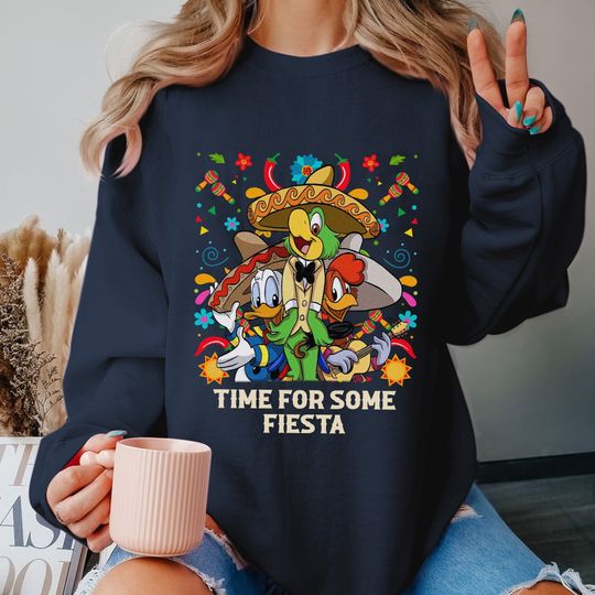 Disney The Three Caballero Time for Some Fiesta Sweatshirt