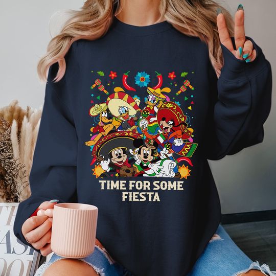 Disney Mickey Minnie Time for Some Fiesta Sweatshirt
