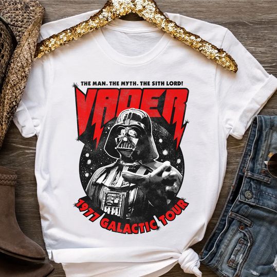 Retro Star Wars Darth Vader The Man & Myth Shirt, Galaxy's Edge Trip Unisex T-shirt Family Birthday Gift Adult Kid Toddler Tee