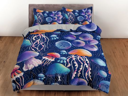 Jellyfish Bedding Set, Sea Bedding