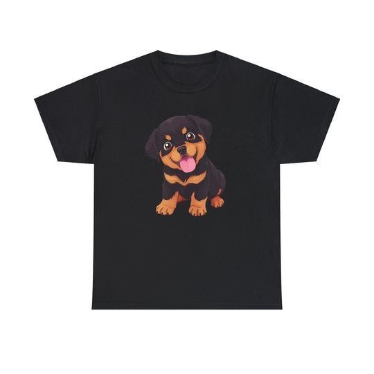 Cute Rottweiler Shirt, Dog Graphic Tee, Dog Lover Gift
