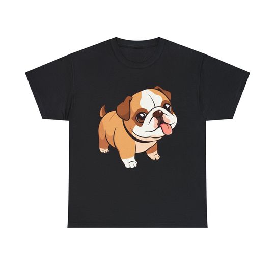 Cute Bulldog Shirt, Dog Graphic Tee, Dog Lover Gift