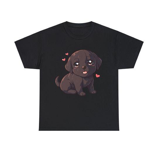 Kawaii Labrador Retriever, Dog Graphic Tee, Dog Lover Gift