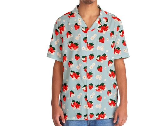 Strawberry Unisex Hawaiian Shirts