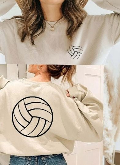 Volleyball Sweatshirt, Beach Volleyball Clothing
