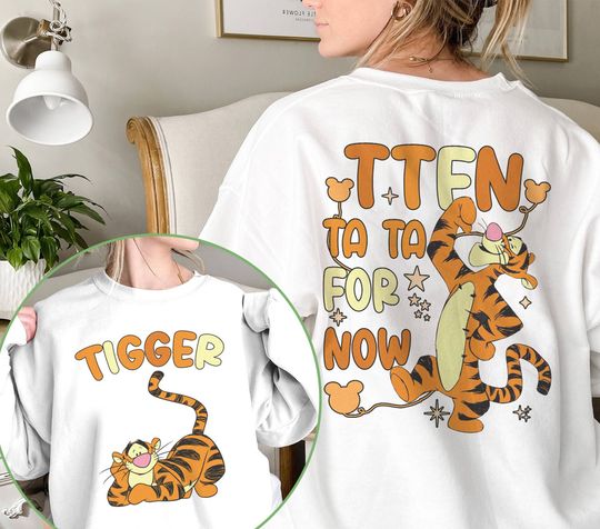 Two-Sided Tigger TTFN Ta Ta For Now Shirt Shirt, Winnie The Pooh Shirt, Tigger Shirt, Disneyland Family Vacation Shirt, Magic Kingdom Shirt