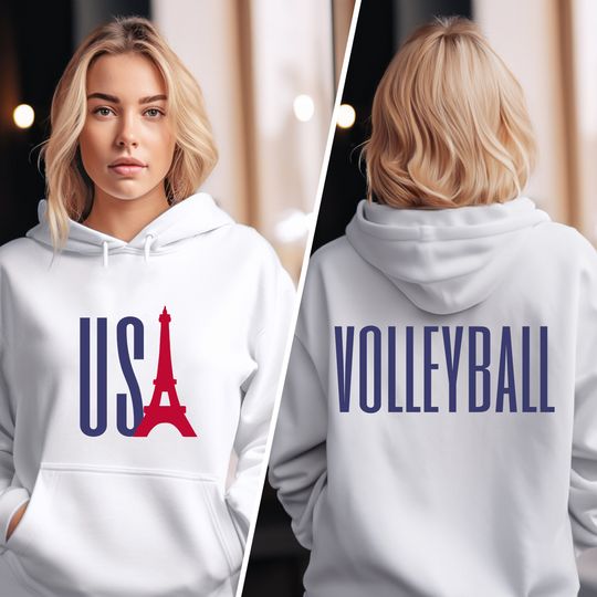 USA Volleyball hoodie, Volleyball Fan Hoodie