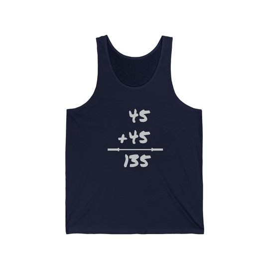 Weightlifting Math Funny Workout Tank Top