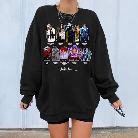 Vintage Chris Brown sweatshirt, 2024 Music Festival, Chris Brown 11:11 Tour 2024 Shirt