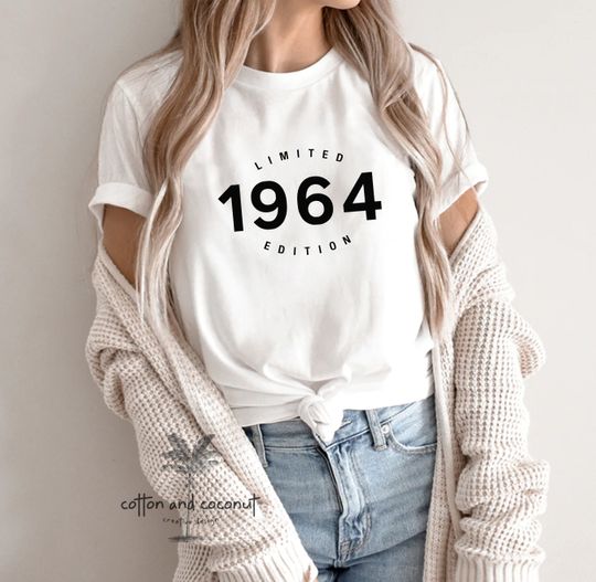 60th birthday gift shirt, Limited Edition 1964, 60th Birthday Shirt, Birthday Gift for him and her, 60th Birthday Present