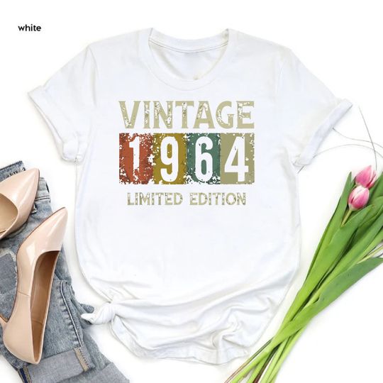 Vintage 1964 Shirt, 60th Birthday Gift For Men, 60th Birthday Best Friend, 60th Bday, Sixties Shirt, Turning 60 Birthday Gift, Born in 1964