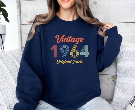 1964 Sweatshirt, 60th Birthday Gift, 60th Sweater, Born In 1964 Gift, 60th Birthday Party, 1964 Gifts, 60th Present, Cute Birthday Sweater