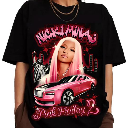 2024 Nicki Minaj Tour T-Shirt, Nicki Minaj Pink Friday 2 Concert Shirt, Nicki Minaj Fan Gift, Nicki Minaj Merch, Rapper Nicki Minaj Shirt