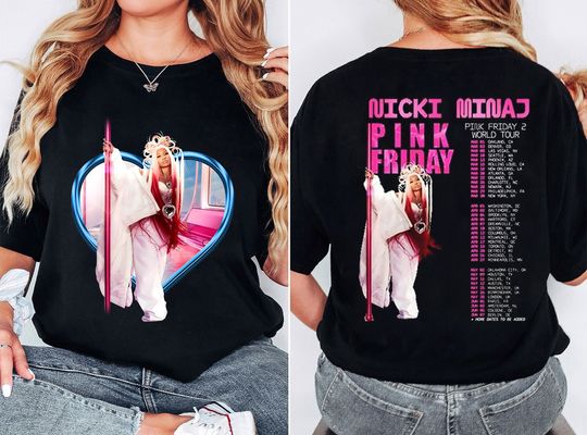 Limited Nicki Minaj Pink Friday 2 Tour Vintage Shirt, Nicki Minaj World Tour Shirt, Nicki Minaj, Pink Friday Shirt, Nicki Minaj Shirt