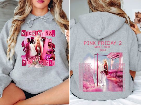 Nicki Minaj Pink Friday 2 World Tour 2024 Hoodie, Music Concert Shirt, Gag City Shirt, Retro Nicki Minaj Shirt, Nicki Minaj Fan Gift