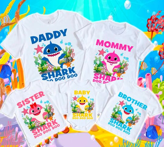 BEST Family Shark Shirt, Baby Shark Birthday, Matching Family Shirt, Baby Shark Family, Birthday Party Shirt, Matching Birthday Shirt,Shark