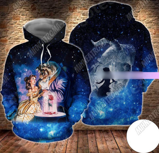 Beauty And The Beast Blue Galaxy Hoodie And Leggings, Beauty And The Beast , Beauty And The Beast Tee