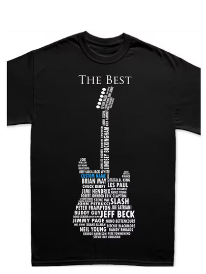 Custom Guitar Shirt, Personalized Guitar Gift, Guitar Lover Gift, Gift for Guitar Players