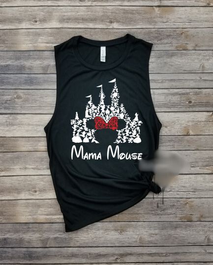 Mama Mouse Castle Minnie Mouse Muscle Tank,Animal Kingdom Tank,Minnie Mouse Tank Top,Mama Mouse Tank,Mom Disney Tank,Disney Summer Tanks