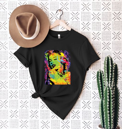 Marilyn Monroe Shirt ,Marilyn Monroe Colorful Tee ,Marilyn, Marilyn Shirt,Colorful Shirt,Andy Max,Marilyn Monroe ,Graphic T-Shirt