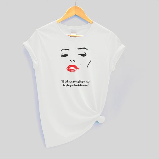 Marilyn Monroe Quote Shirt, Vintage Marilyn Monroe Tshirt, Marilyn Fun Shirt, Marilyn Monroe Portrait Tee, Gift For Her, Mothers Day Gift
